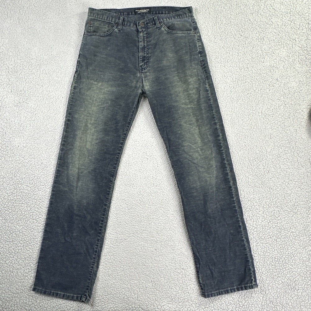 VTG Polo Jeans Ralph Lauren Hayden Corduroy Pants Men 33x34 Blue Faded 32W11